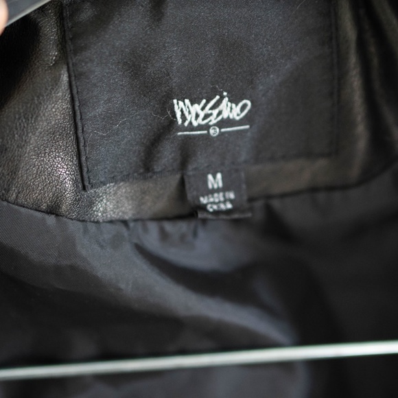 Vegan Leather Motorcycle Jacket - Picture 7 of 10